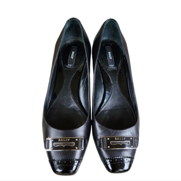Bally black patent leather shoes size 7 US - Picture 1 of 7